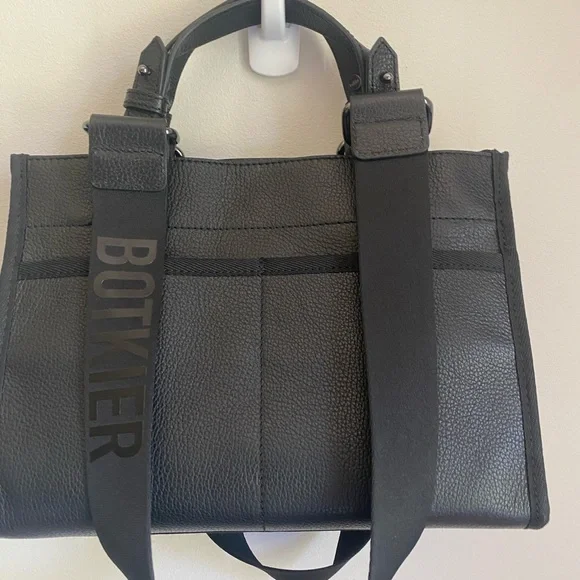 Botkier New York BEDFORD BITE Size 23F2827-ALBLK Black Leather Satchel NWT $288 - Picture 4 of 14